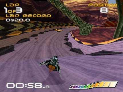 Wipeout is the flagship for the first PlayStation.