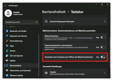 Cette option est activée par défaut sous Windows 11 et vous empêche d’utiliser la touche pour un autre outil.