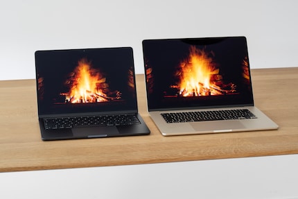 Sur le grand MacBook Air, le feu de cheminée sur YouTube brûle un peu plus longtemps.