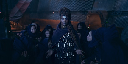 It’s not yet clear whose side Mother Anisya (Jodie Turner-Smith) is on.