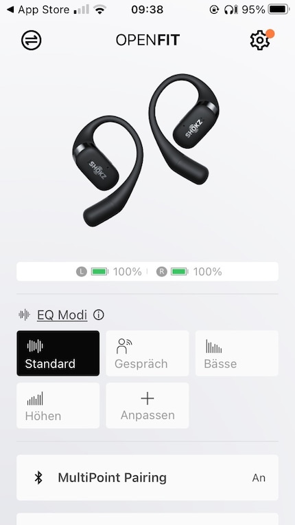 Thanks to four presets plus the option to create your own configuration, you can customise your audio experience. 