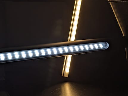 From cold to warm: you can set the light temperature on all the lamps.