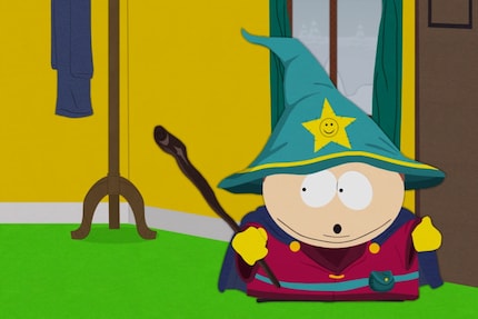 Tout réjoui à l’idée de batailles magiques dans la neige, Cartman se met sur son trente-et-un.