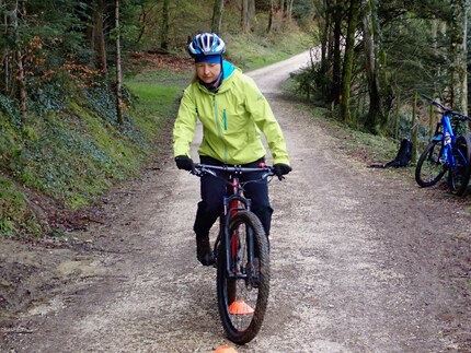 Riding around cones teaches me to involve other muscles in the movement sequence.
