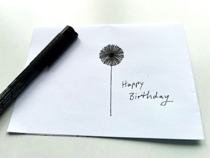 Cette technique est idéale pour confectionner de petites cartes de vœux.
