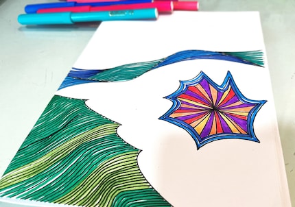 ... mais je les aime encore plus une fois coloriés.