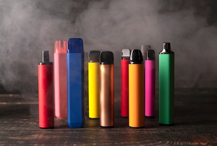 Disposable vapes: as colourful as Smarties and much more harmful.