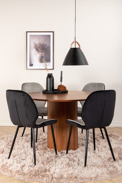 Dimensions : ⌀ 110 x 74 cm | Matériau : chêne