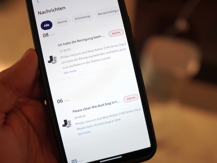 La majeure partie de l'application est en allemand, mais certains éléments n'ont pas été traduits de l'anglais.