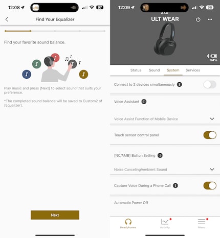 You can switch the controls, auto detection and the like on and off as you wish.