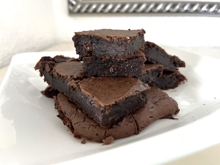 Baking with plant-based ingredients is easier than expected: the black bean chocolate brownies were eaten in no time.
