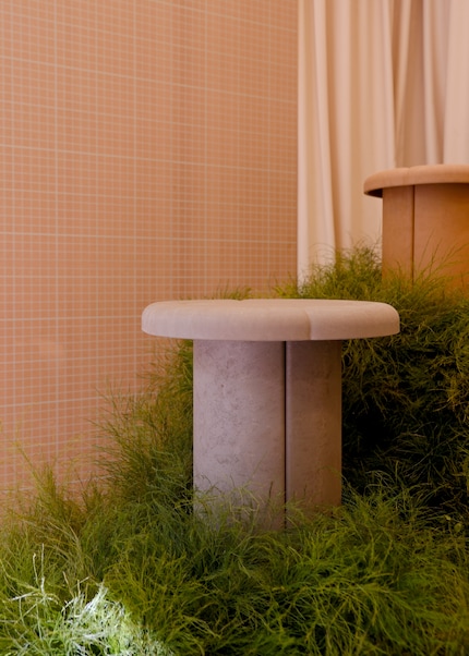 Each table is made from Matek™, which is a combination of waste fibres and binders.