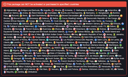 Ces pays sont concernés par une contrainte de compte Playstation selon SteamDB.