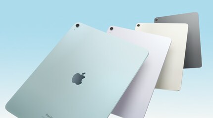 The new iPad Air is available in these four colours.