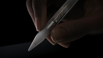 The Apple Pencil Pro provides haptic feedback.