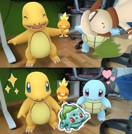 Smeargle sneaks into the picture, which I can then catch.
