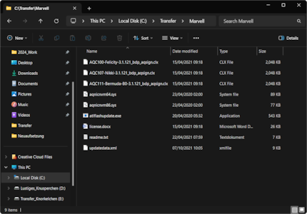 Tout cela est contenu dans le fichier zip. Dans le fichier readme.txt, vous trouverez une liste des produits pris en charge ainsi que des instructions sur le processus flash.