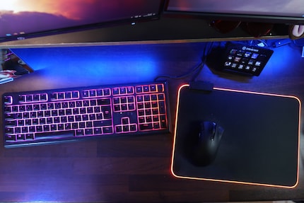 Shine bright like a... keyboard and mouse pad!
