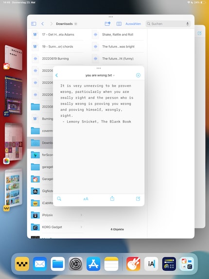 Grâce au Stage Manager, la productivité se rapproche de celle d’un notebook.