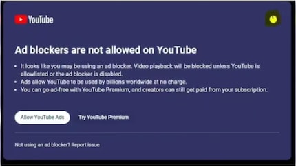 YouTube s’acharne de plus en plus sur les bloqueurs de pubs.