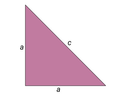 Triangle | The existence of irrational numbers is best explained by an isosceles right-angled triangle.