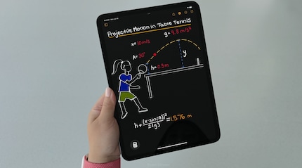 The calculator app can also do something with sketches.