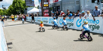 Even the little ones give their all. Are we watching the next Stefan Küng or Marc Hirschi cross the finish line of the Tour de Suisse?
