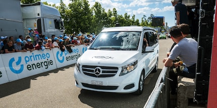Swiss sports eyewear manufacturer React, one of the sponsors of this year’s Tour de Suisse.