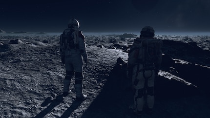 Le morne paysage rocailleux de cette planète dans « Starfield » n’incite pas vraiment à l’exploration.