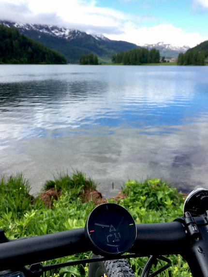 L'itinéraire créé par l'appareil pour moi s'est déroulé en dehors de la route avec de belles vues.