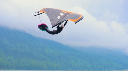 Cool freestyle moves at the Ensis Engadin Wing 2024.