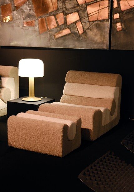 Salon Panoramique, Christian Adam | Wood, foam rubber, linen fabric by Dedar