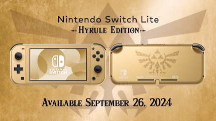 Switch Lite en or.