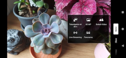 La fonction macro est bien cachée dans l'application Appareil photo.