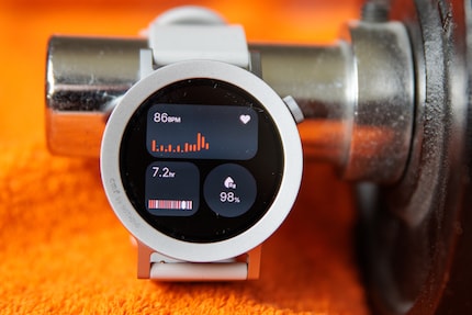 Je peux voir certaines données de mesure directement sur la smartwatch.