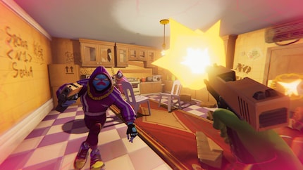 Anger Foot also features shootups.