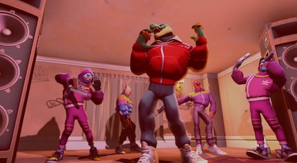 When you die, your enemies celebrate to a hard techno beat.