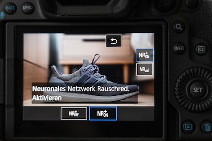 To denoise an image in the camera, you have to dive pretty deep into the menu. I don't think professionals will use the function often in everyday life.