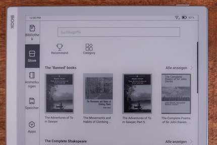 Dans le Store, je télécharge des livres gratuits à volonté.
