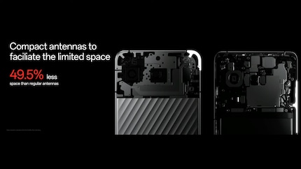 Les antennes ont dû être retravaillées par OnePlus pour s'adapter au boîtier.