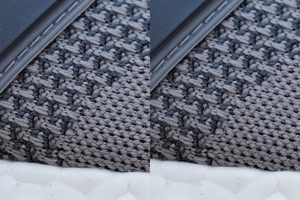 Canons Upscaling in Aktion: links das Originalbild mit 45 Megapixel, rechts das hochgerechnete mit 180 Megapixel (JPG, f/2.8, 1/6 s, ISO 100). Zum Vergrössern klicken.