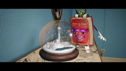 The magic Book of Love exiles May and Cody to a snow globe.