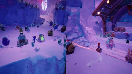 There’s lots to discover in the snow globe.