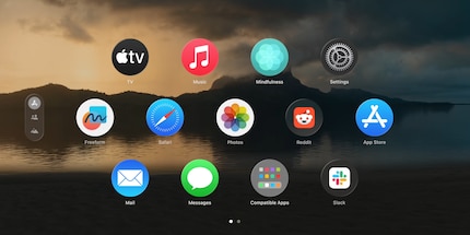 Vision OS with its floating frosted glass elements is a prime example of neumorphism.