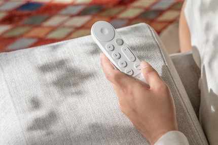 The TV Streamer's voice remote control also works with two Chromecast models.