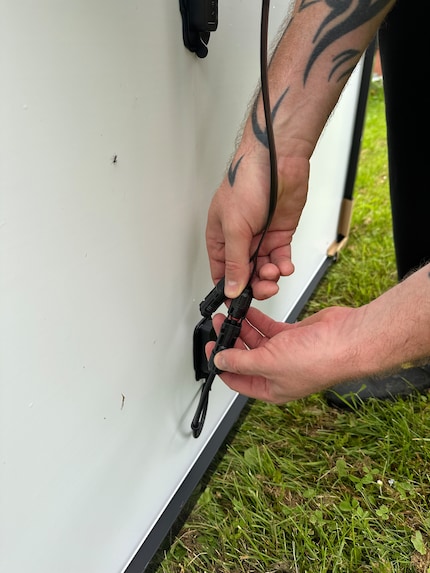 It doesn’t take long to hook up the solar modules… if you do it right.