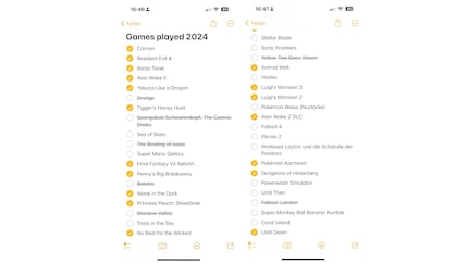 J'ai joué et parfois terminé ces jeux en 2024.