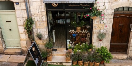 One of the countless small perfumeries in the narrow alleyways of Grasse.