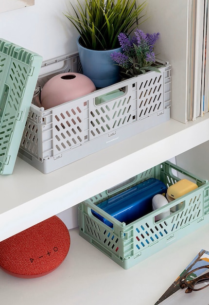 The large box measures 30 × 12 × 20 cm, the small one 20 × 9 × 15 cm.