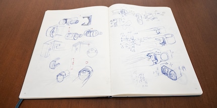 Tous les outils prennent forme sous le crayon de Daniel.